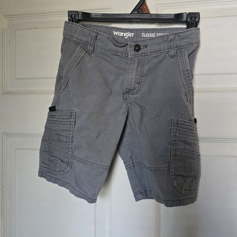 Wrangler Boy's Cargo Shorts in Charcoal